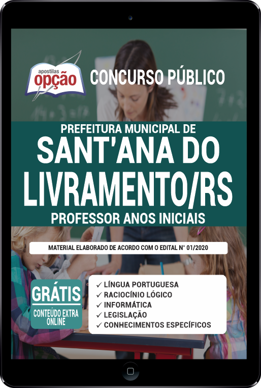 Apostila Prefeitura  Santana do Livramento RS PDF Professor