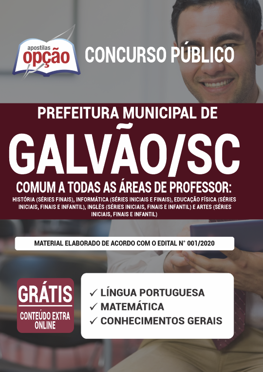 Apostila Prefeitura de Galvão - SC - Comum Professor