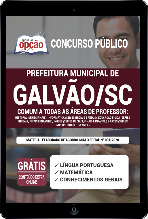 Apostila Prefeitura de Galvão - SC PDF - Comum Professor