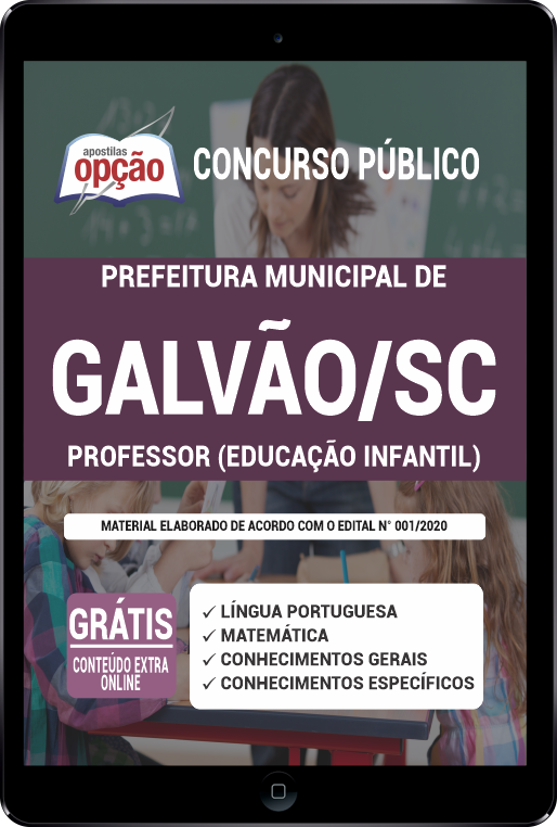 Apostila Prefeitura de Galvão SC PDF - Professor Ensino Infantil