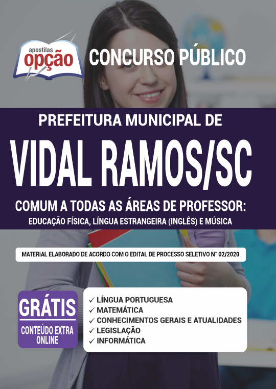 Apostila Prefeitura de Vidal Ramos - SC - Comum Professor