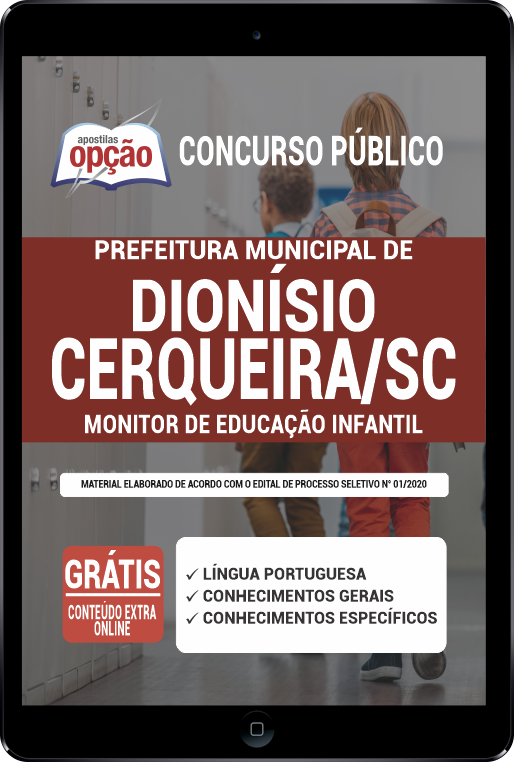 Apostila Prefeitura  Dionísio Cerqueira SC PDF Monitor Educação Infantil