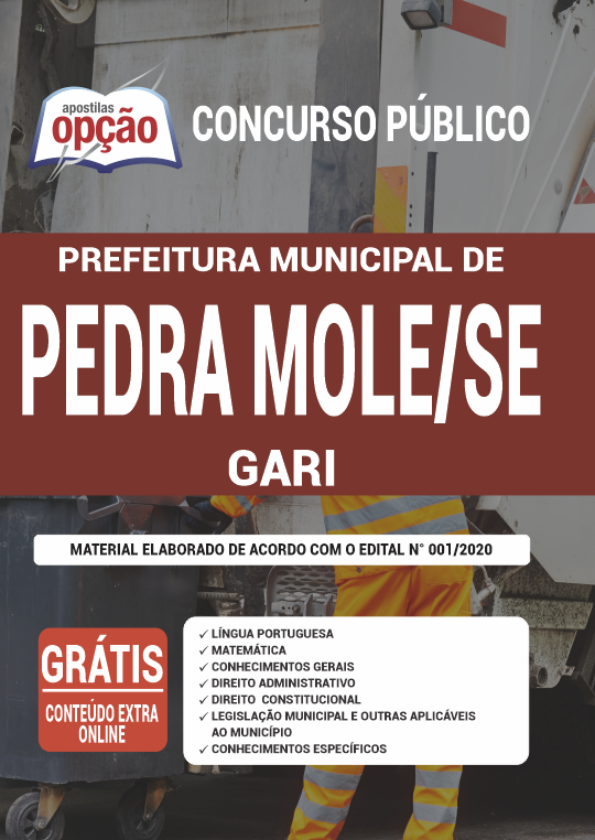 Apostila Prefeitura de Pedra Mole - SE - Gari