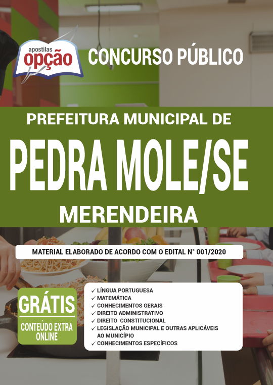 Apostila Prefeitura de Pedra Mole - SE - Merendeira