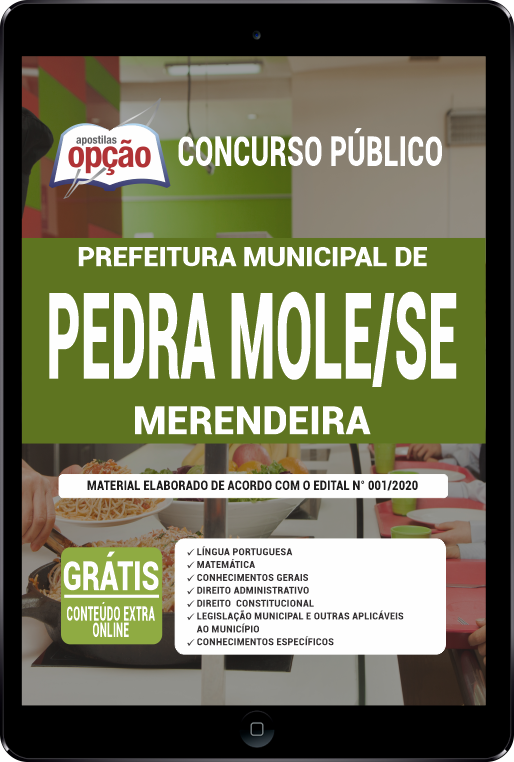 Apostila Prefeitura de Pedra Mole - SE PDF - Merendeira