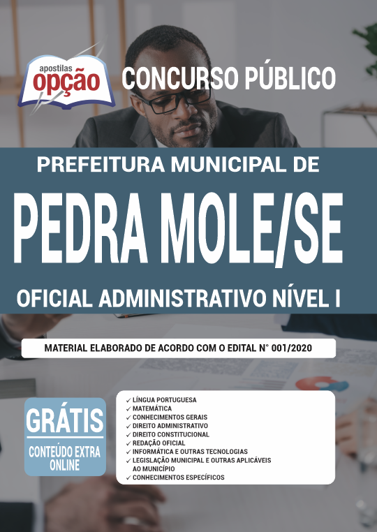 Apostila Prefeitura  de Pedra Mole - SE - Oficial Administrativo Nível I