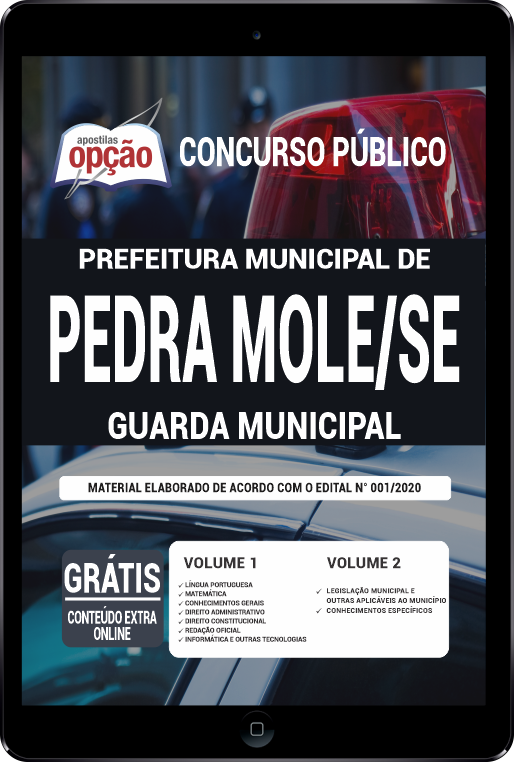 Apostila Prefeitura  de Pedra Mole - SE PDF - Guarda Municipal