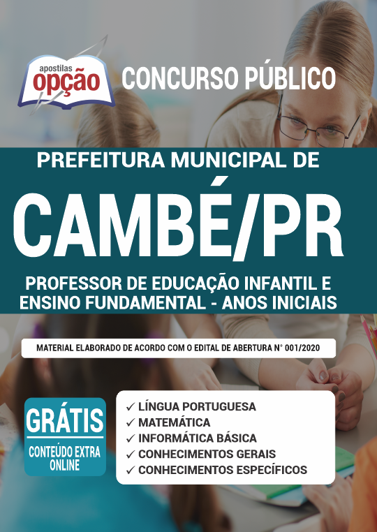 Apostila Prefeitura  Cambé PR Professor Ed Infantil e Fundamental