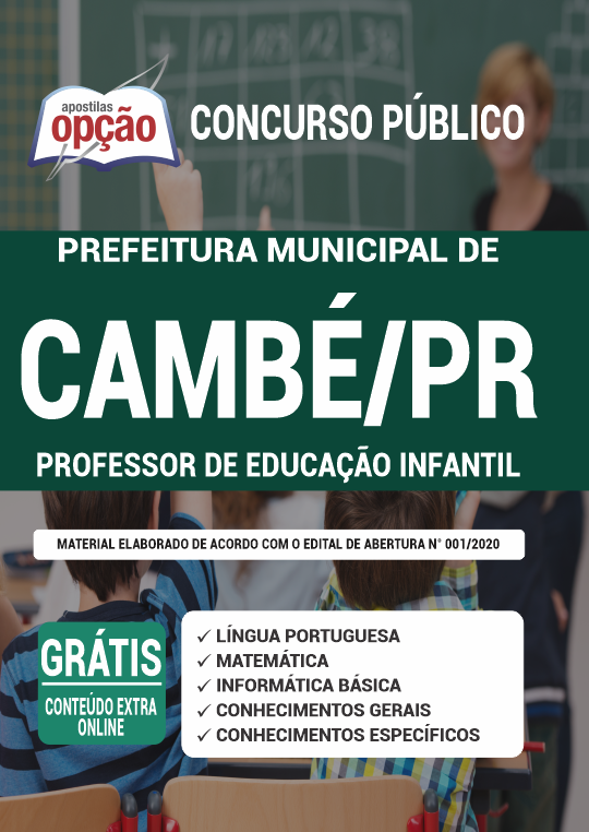 Apostila Prefeitura  Cambé PR - Professor de Educação Infantil