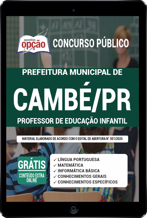 Apostila Prefeitura  Cambé PR PDF Professor Ed Infantil