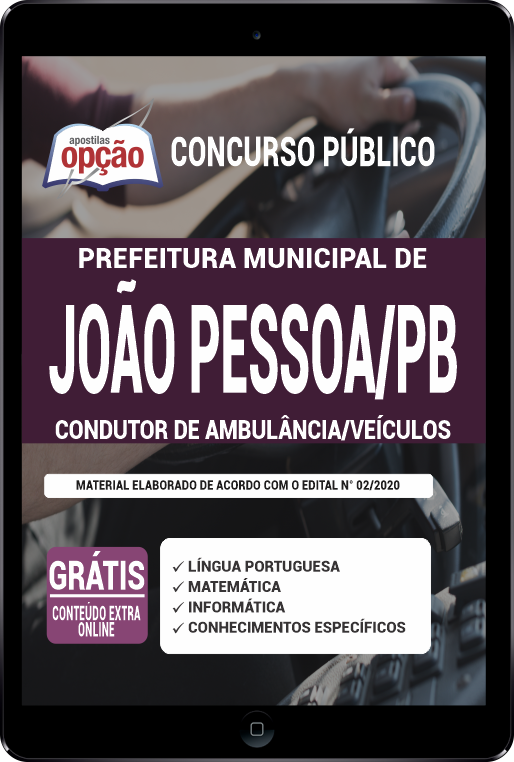 Apostila Prefeitura de João Pessoa PB PDF Condutor de Ambulância