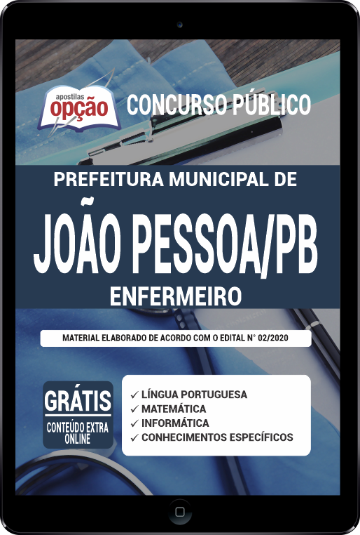 Apostila Prefeitura de João Pessoa PB PDF - Enfermeiro