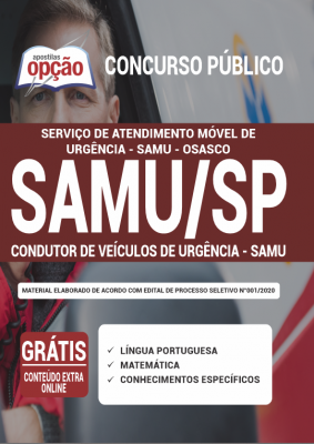 Apostila SAMU Osasco - SP - Condutor de Veículo de Urgência - SAMU