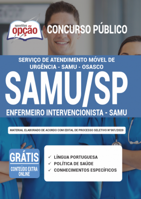 Apostila SAMU Osasco - SP - Enfermeiro Intervencionista - SAMU