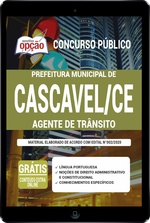 Apostila Prefeitura de Cascavel - CE PDF - Agente de Trânsito 2021