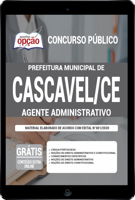 Apostila Prefeitura de Cascavel - CE PDF - Agente Administrativo 2021