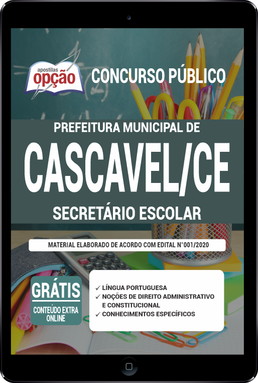 Apostila Prefeitura de Cascavel - CE PDF - Secretário Escolar 2021