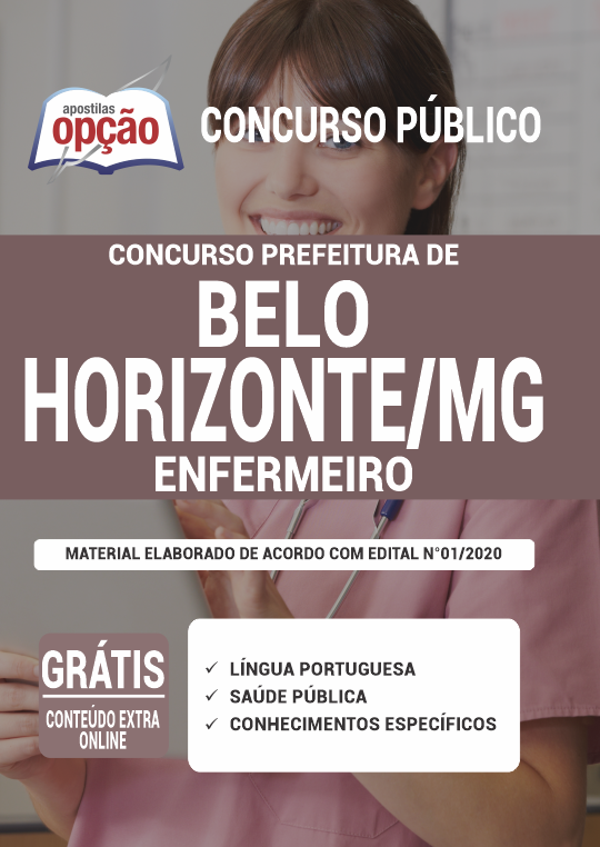 Apostila Prefeitura de Belo Horizonte - MG 2021 - Enfermeiro