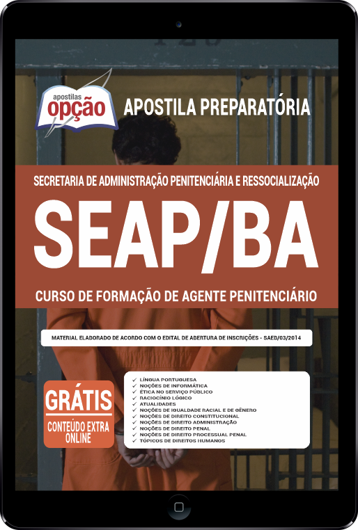 Apostila SEAP-BA PDF - Curso de Formação de Agente Penitenciário 2021