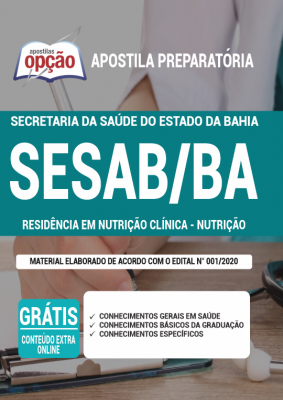 Apostila SESAB-BA - Residência em Nutrição Clínica-Nutrição