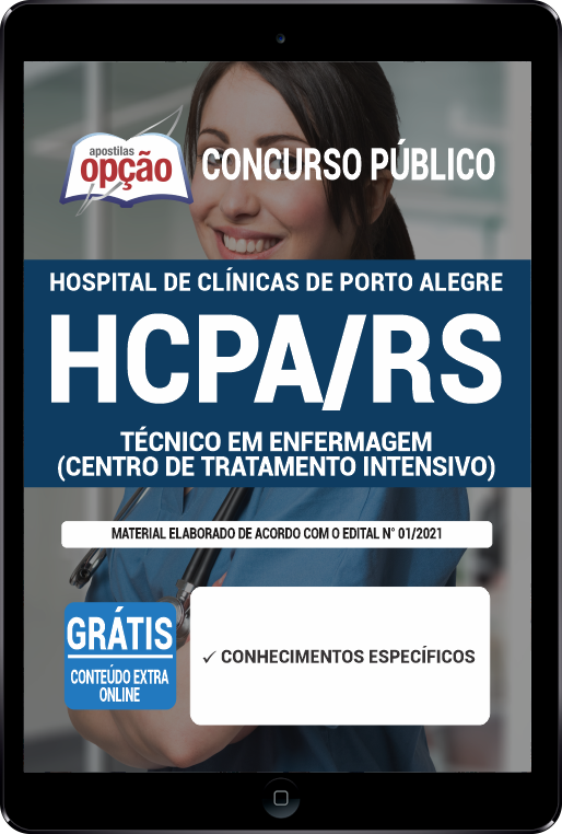 Apostila HCPA-RS PDF - Técnico de Enfermagem (CTI) 2021