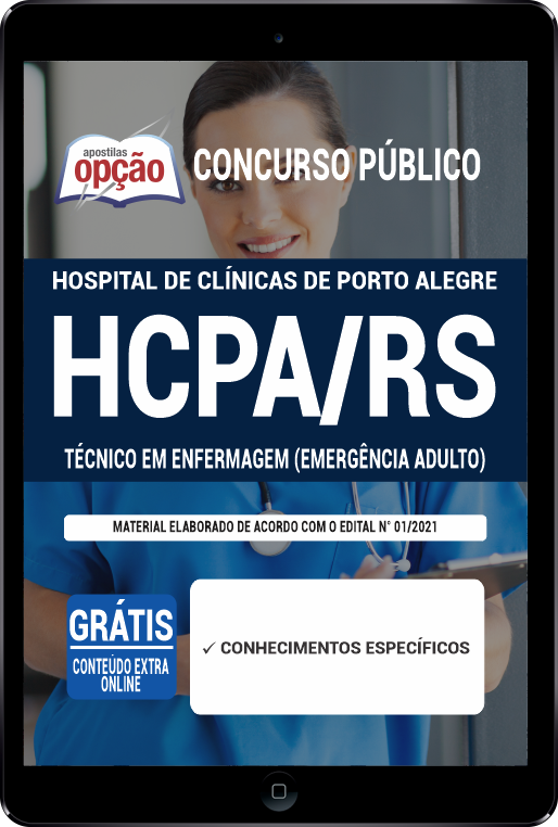 Apostila HCPA-RS PDF - Técnico de Enfermagem (Emergência Adulto) 2021