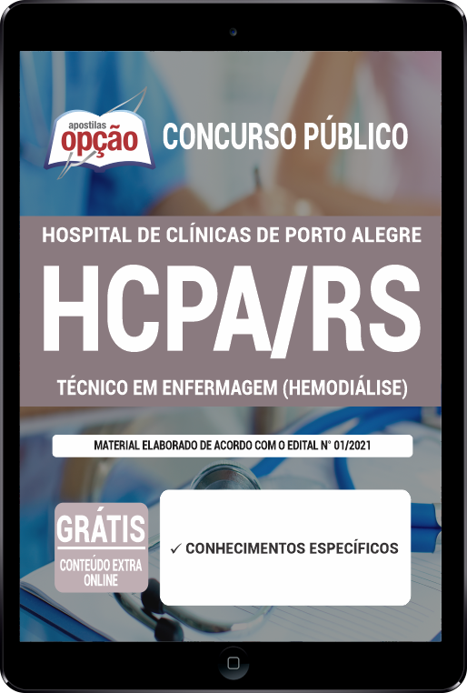 Apostila HCPA-RS PDF - Técnico de Enfermagem (Hemodiálise) 2021