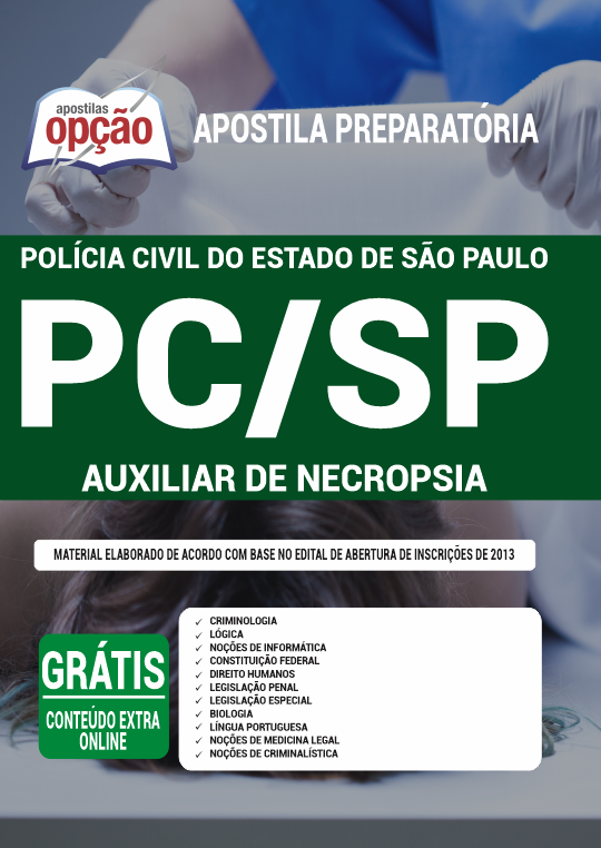 Apostila PC-SP 2021 - Auxiliar de Necropsia