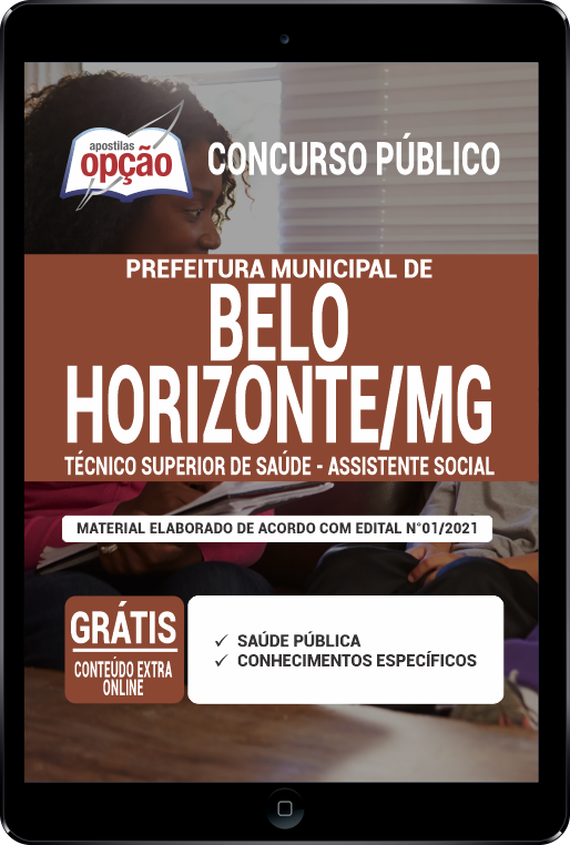 Apostila Prefeitura  Belo Horizonte MG em PDF Téc Sup Saúde 2021