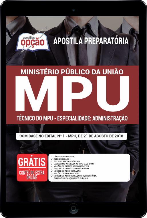 Apostila MPU em PDF Técnico do MPU Espec: Administração 2021