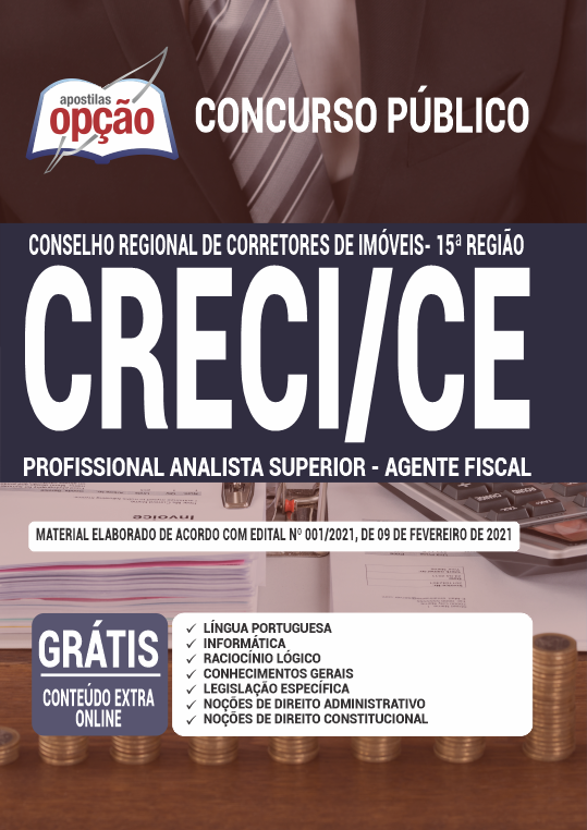 Apostila CRECI-CE 2021- Analista Superior - Agente Fiscal