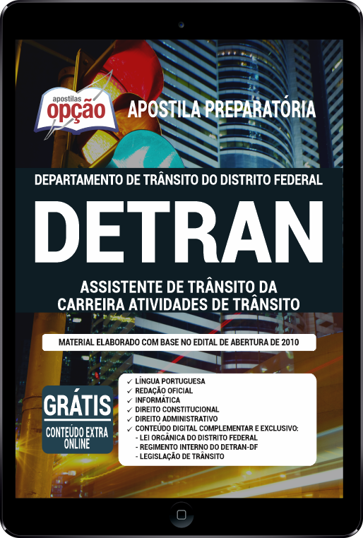 Apostila DETRAN-DF PDF 2021- Assistente de Trânsito da Carreira