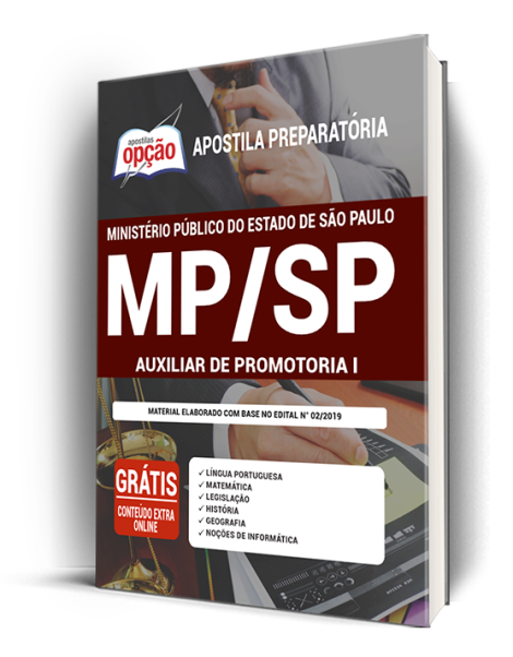 Apostila MP-SP 2021 - Auxiliar de Promotoria I