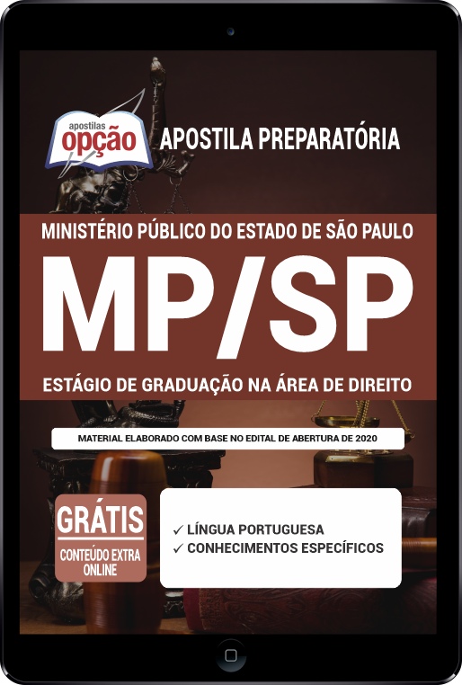 Apostila MP-SP em PDF - Estágio de Graduação na Área de Direito 2021