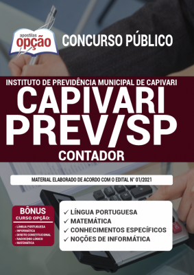 Apostila Capivari Prev - SP - Contador