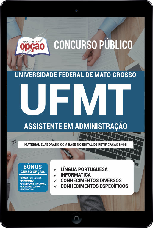 Apostila UFMT-MT PDF - Assistente em Administração 2021