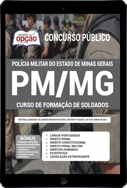 Apostila PM-MG PDF - Curso Formação de Soldados 2021