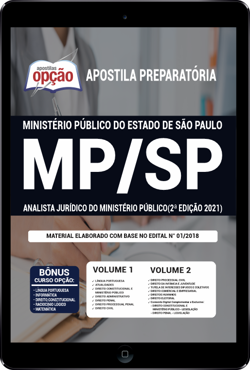 Apostila MP-SP PDF - Analista Jurídico do MP 2021 (2ª Edição)