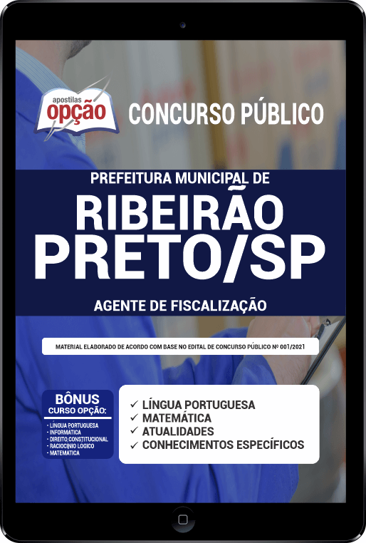 Apostila Prefeitura de Ribeirão Preto SP PDF Agente de Fiscalização 2021