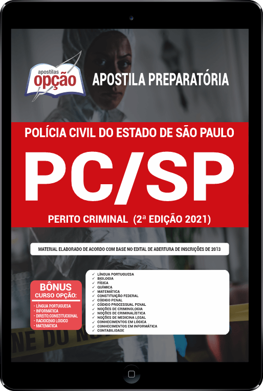 Apostila PC-SP em PDF - Perito Criminal 2021 (2ª Edição)