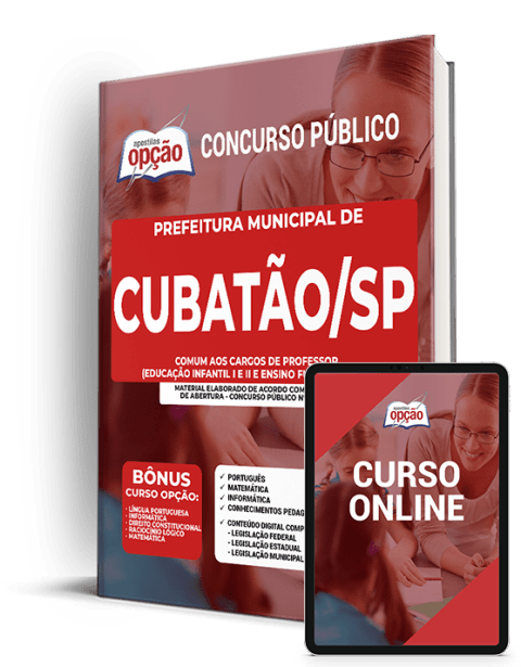 Apostila Prefeitura de Cubatão - SP 2021 - Cargos de Professor