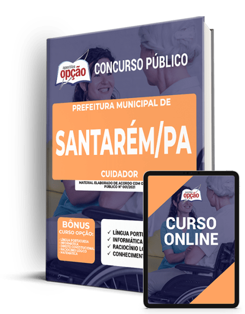 Apostila Prefeitura  de Santarém PA 2021 Cuidador