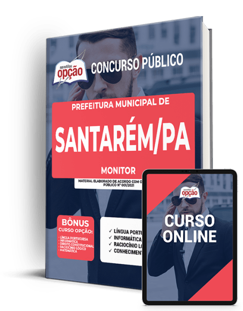 Apostila Prefeitura  de Santarém PA 2021 Monitor