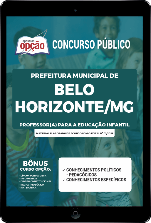 Apostila Prefeitura  Belo Horizonte - MG PDF - Professor(a) Infantil 2021