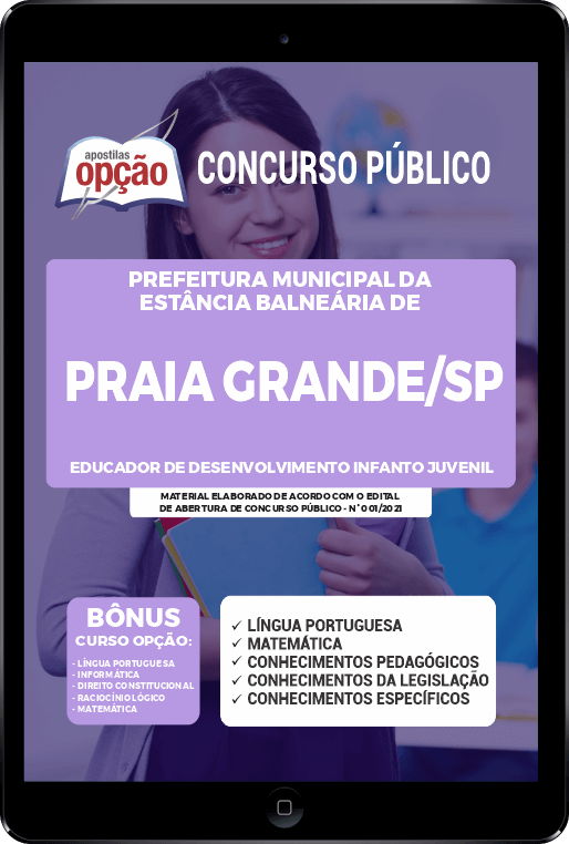 Apostila Prefeitura  Praia Grande SP PDF Educador de Des Infanto Juvenil 2021