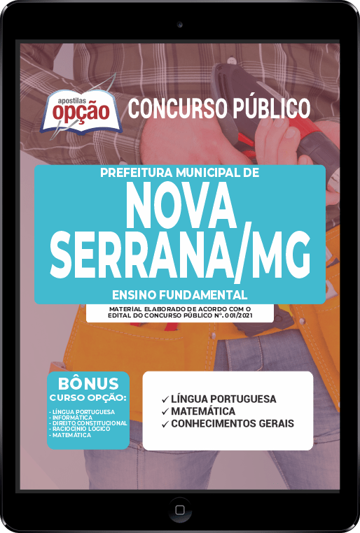 Apostila Prefeitura  Nova Serrana - MG PDF - Ensino Fundamental 2021