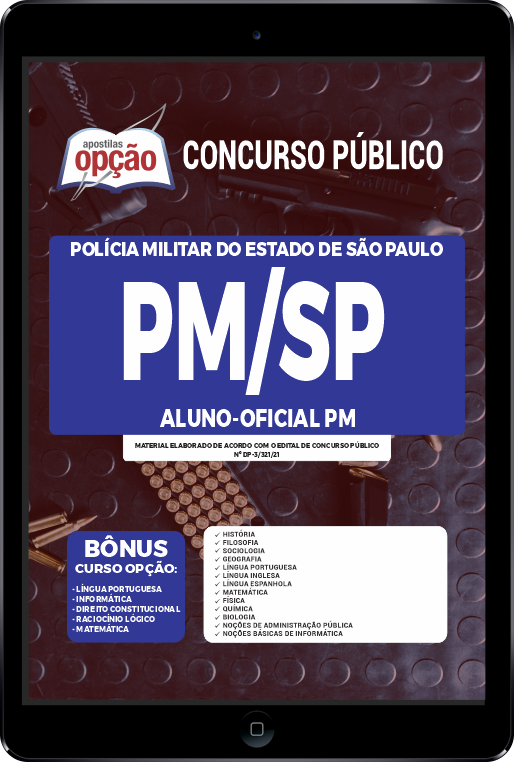 Apostila PM-SP PDF - Aluno Oficial PM 2021