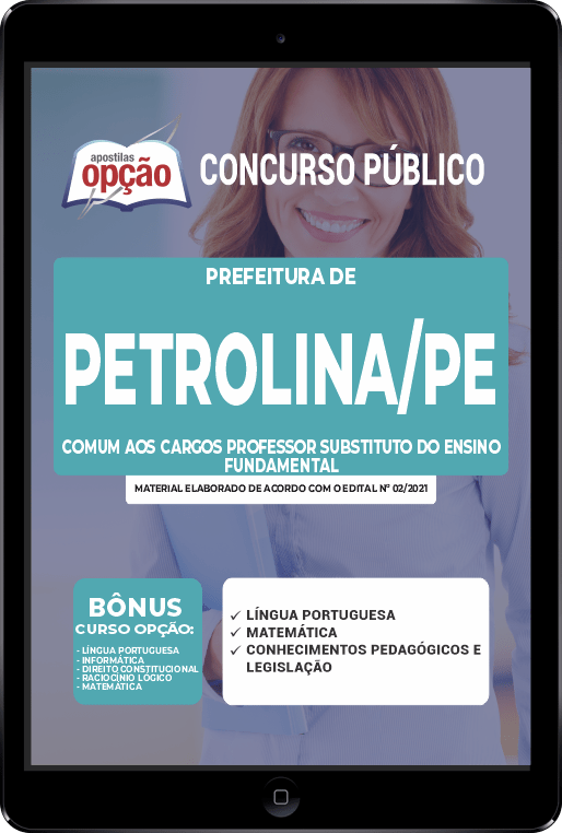 Apostila Prefeitura  Petrolina - PE PDF - Professor Subs Ens Fund 2021