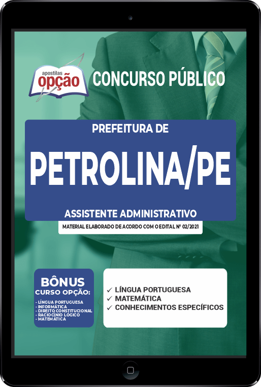 Apostila Prefeitura Petrolina PE PDF - Assistente Administrativo 2021