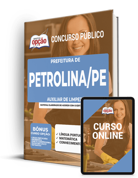 Apostila Prefeitura  Petrolina - PE 2021 - Auxiliar de Limpeza